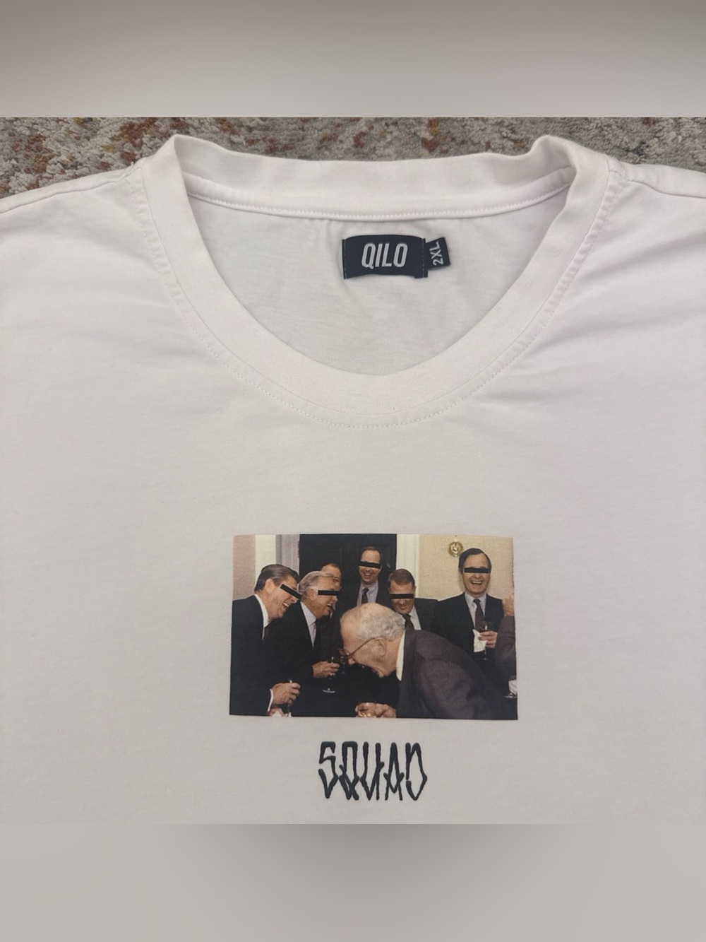 QILO Tactical Squad Graphic Tee Shirt White 2XL Extra Large Limited Hypebeast